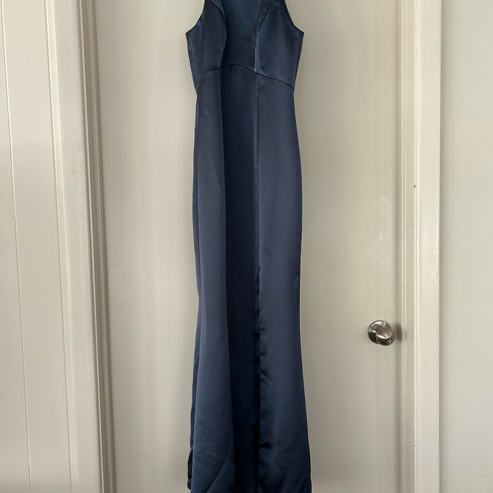 Amsale Imani -  Blue Sleeveless Maxi Dress